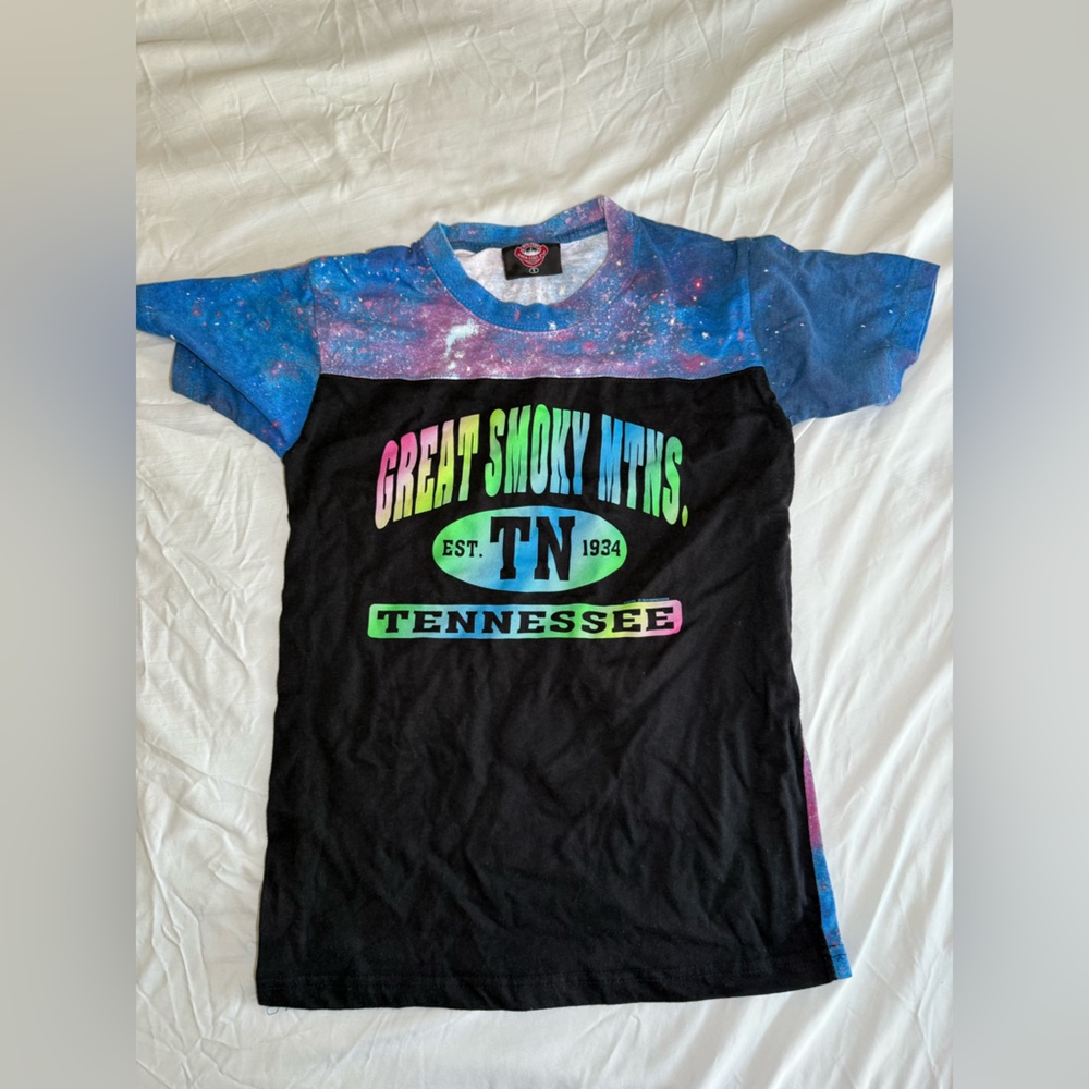 - Black and Blue with Colorful Print